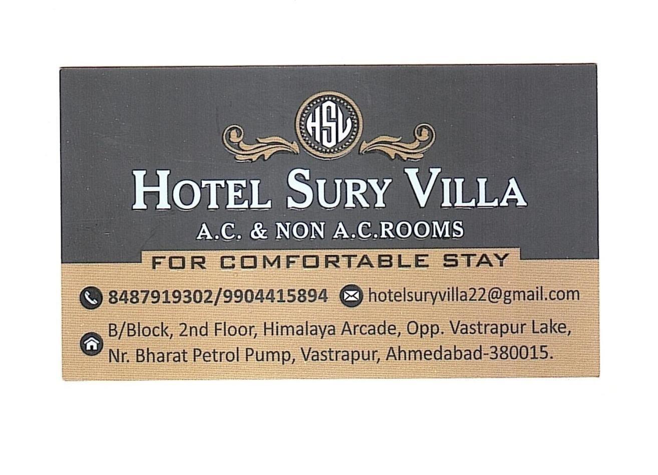 Hotel Sury Villa أحمد أباد المظهر الخارجي الصورة